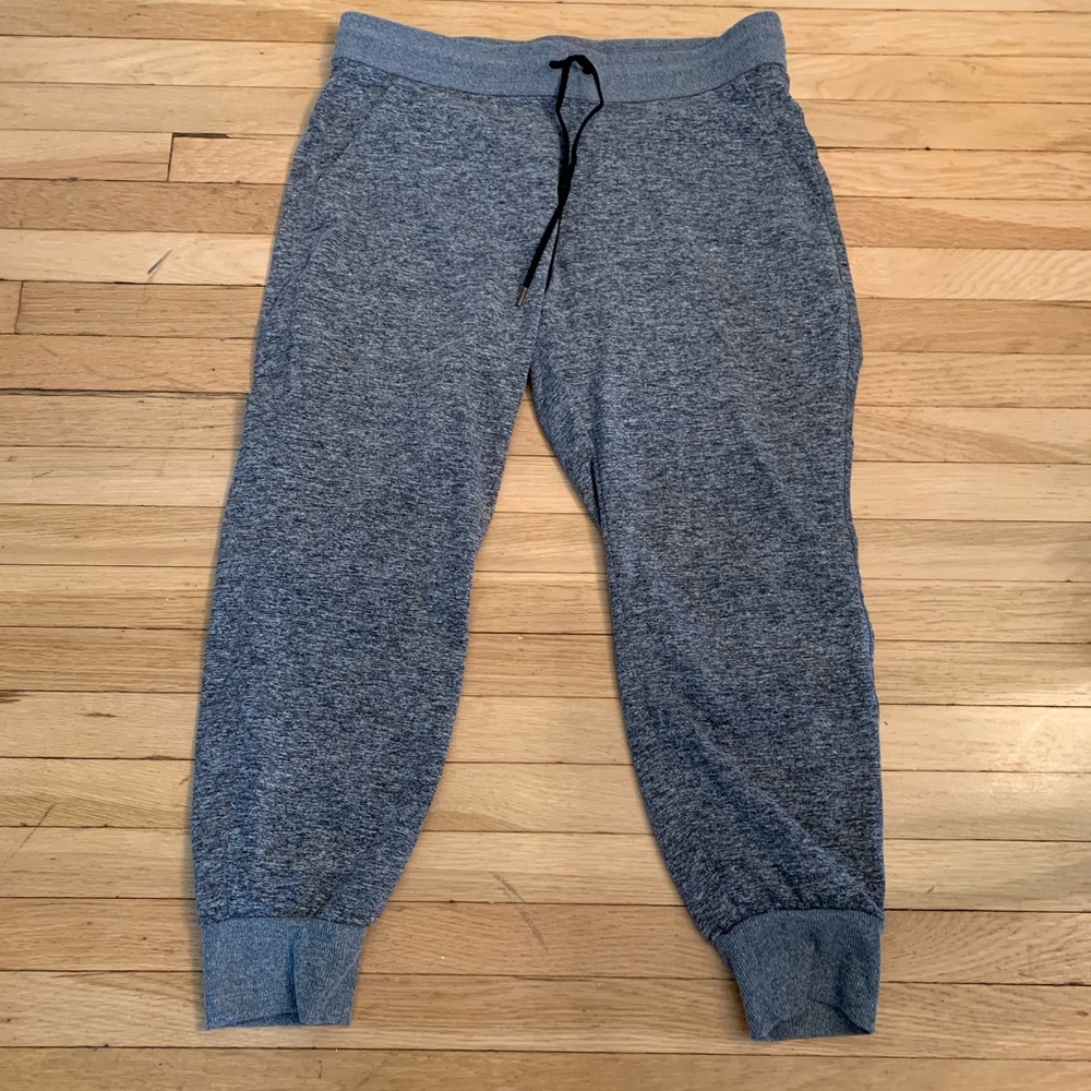 Athleta gray joggers. Large Petite.